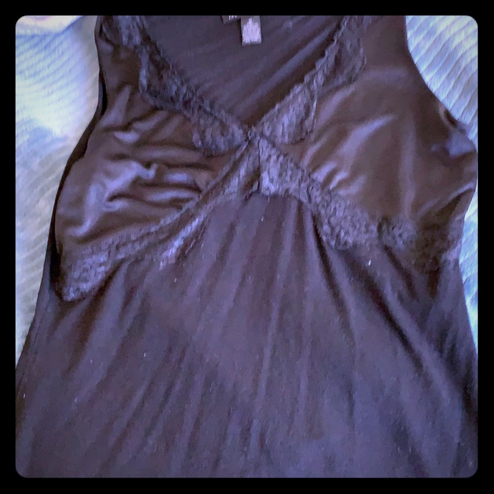 Black sexy flow blouse